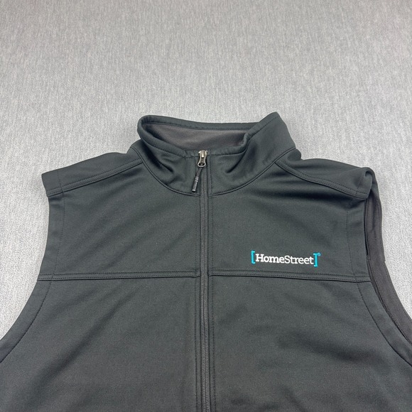 The North Face Vest Mens XL Black Full Zip Ridgewall Soft Shell Sleeveless Logo - Picture 3 of 11